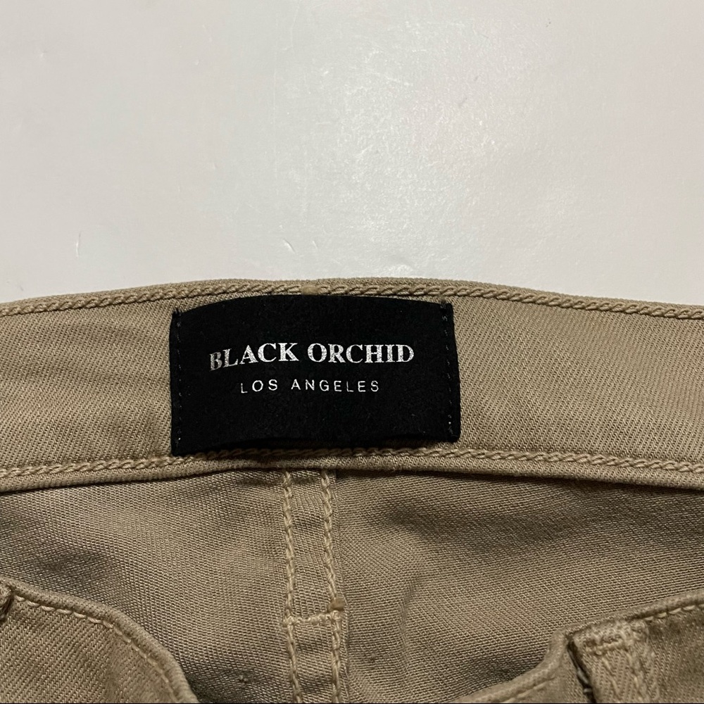 Black Orchid Los Angeles Studded Distressed Raw Hem Noah Ankle Fray Skinny Jeans - Picture 3 of 9
